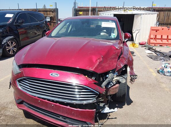 3FA6P0LU7KR262871 2019 FORD FUSION HYBRID Red Widok zestawu wskaźników