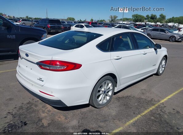 3FA6P0LU7KR274891 2019 FORD FUSION HYBRID White უკანა მარჯვენა