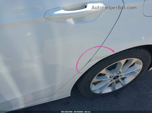 3FA6P0LU7KR274891 2019 FORD FUSION HYBRID White წინა ხედი