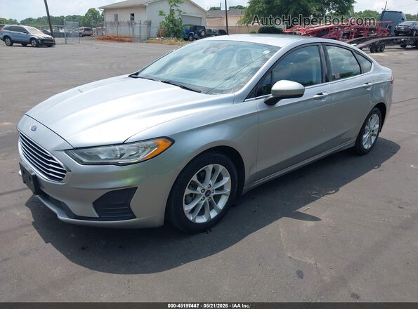 3FA6P0LU7LR119159 2020 FORD FUSION Silver Front left