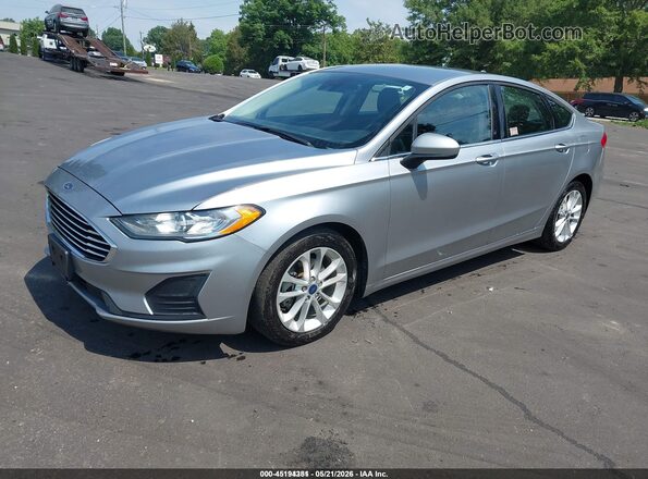3FA6P0LU7LR119162 2020 FORD FUSION Silver Front left