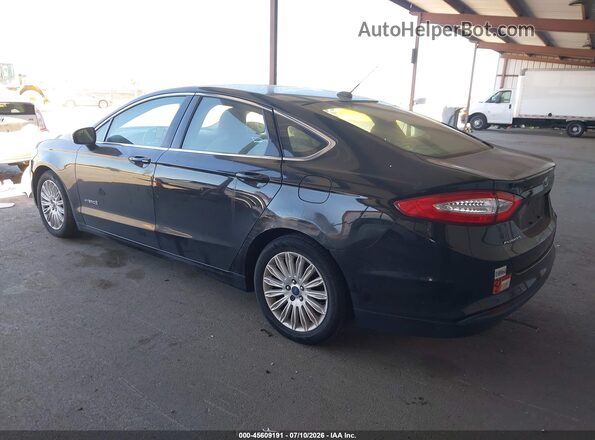 3FA6P0LU8GR187699 2016 FORD FUSION HYBRID Black Trasero izquierdo