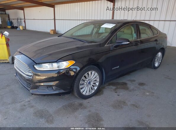 3FA6P0LU8GR187699 2016 FORD FUSION HYBRID Black Vista tres cuartos delantera izquierda