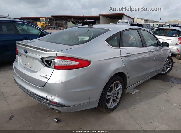 3FA6P0LU8GR204064 2016 FORD FUSION HYBRID Silver Rear right