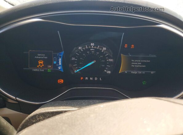 3FA6P0LU8HR247787 2017 FORD FUSION White Vista del cuadro de instrumentos