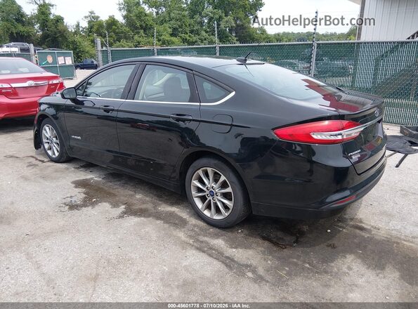 3FA6P0LU8HR386754 2017 FORD FUSION HYBRID Black Rear left