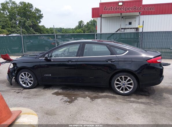 3FA6P0LU8HR386754 2017 FORD FUSION HYBRID Black 