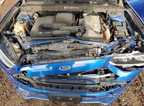 3FA6P0LU8HR400507 2017 FORD FUSION Синий Вид задней части салона