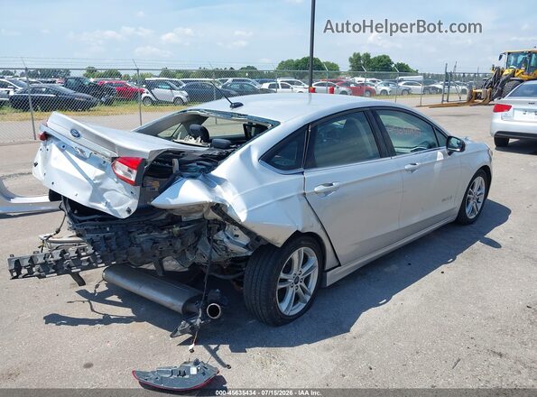 3FA6P0LU8JR115148 2018 FORD FUSION HYBRID Серебряный Задняя правая четверть