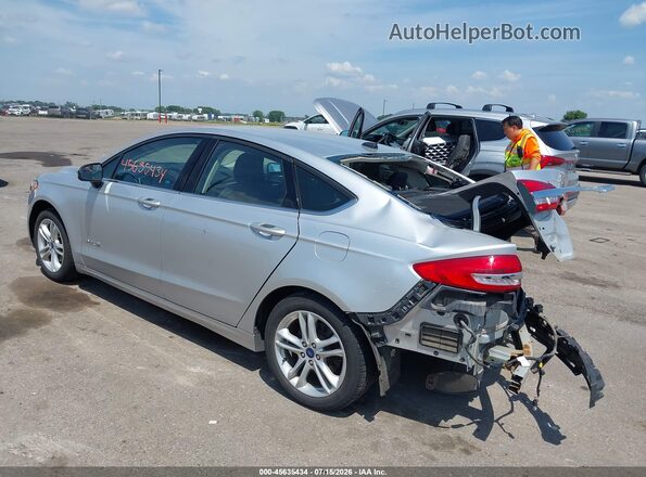 3FA6P0LU8JR115148 2018 FORD FUSION HYBRID Серебряный Задняя левая четверть