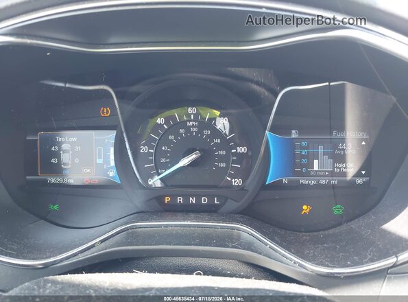 3FA6P0LU8JR115148 2018 FORD FUSION HYBRID Серебряный Вид задних сидений