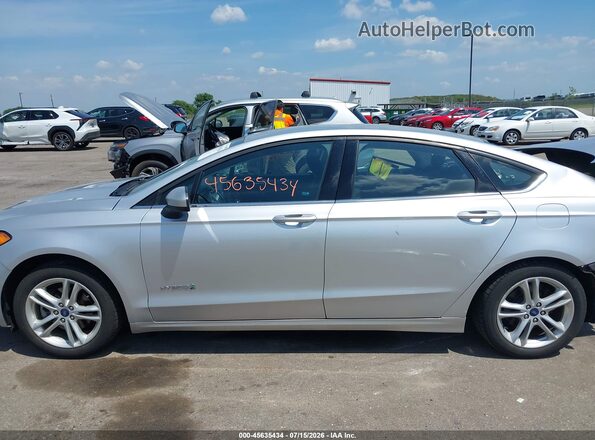 3FA6P0LU8JR115148 2018 FORD FUSION HYBRID Серебряный 