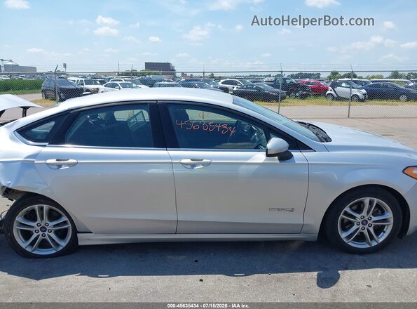 3FA6P0LU8JR115148 2018 FORD FUSION HYBRID Серебряный Панорамный вид салона 360°