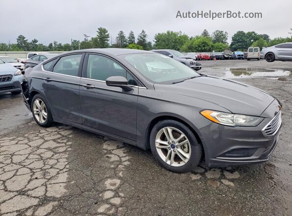 3FA6P0LU8JR206940 2018 FORD FUSION Gray Front right