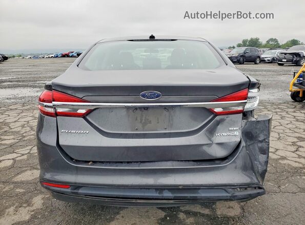 3FA6P0LU8JR206940 2018 FORD FUSION Gray Rear view