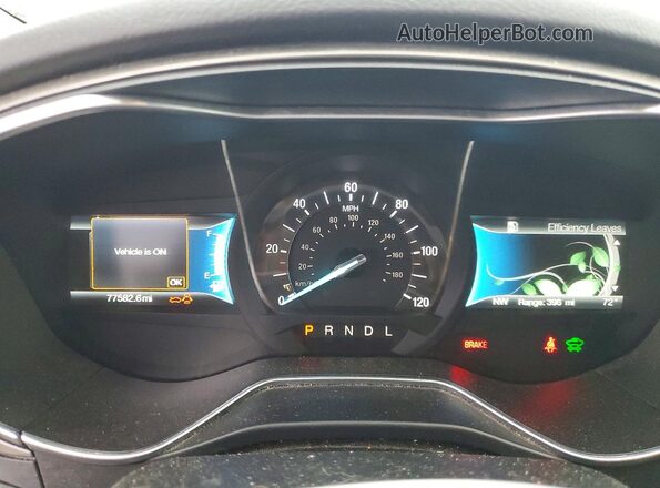 3FA6P0LU8JR206940 2018 FORD FUSION Gray Instrument cluster view