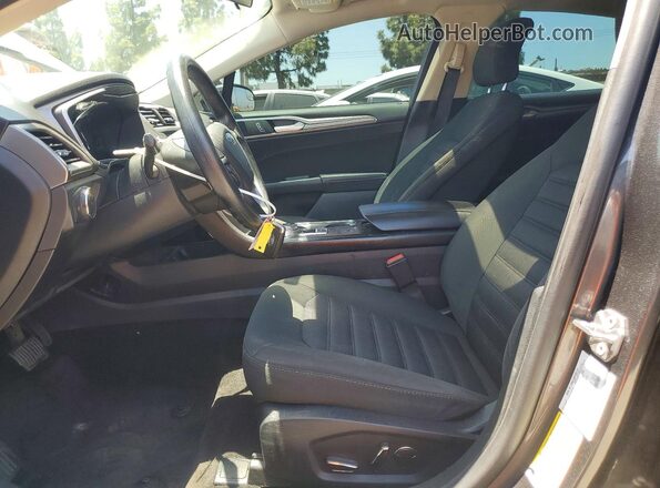 3FA6P0LU8JR219848 2018 FORD FUSION Серый Вид салона спереди