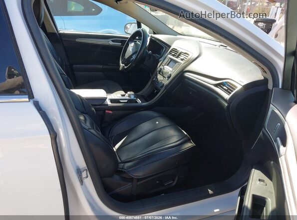 3FA6P0LU8JR269651 2018 FORD FUSION HYBRID White Вид салону спереду