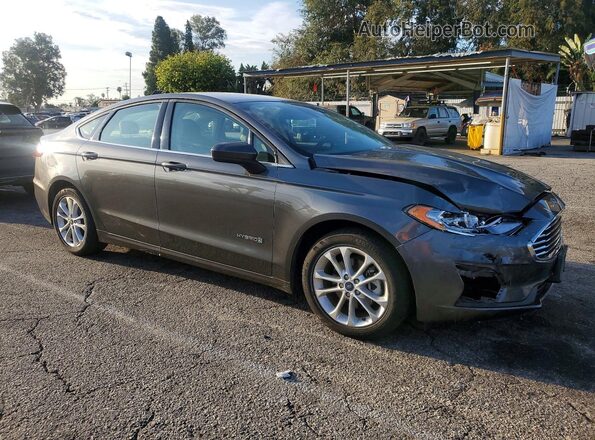 3FA6P0LU8KR148748 2019 FORD FUSION Угольный Передняя правая четверть
