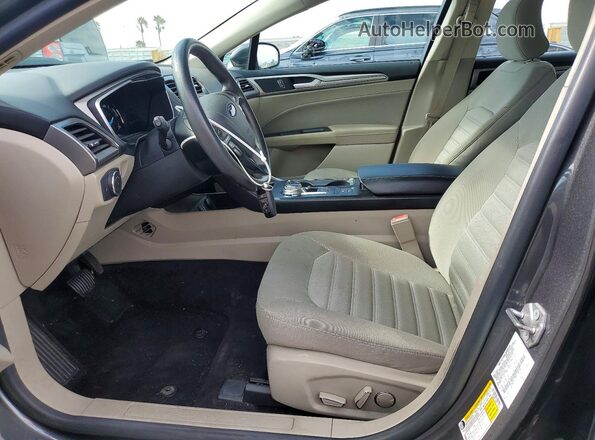 3FA6P0LU8KR148748 2019 FORD FUSION Угольный Вид салона спереди