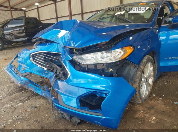 3FA6P0LU8KR211511 2019 FORD FUSION HYBRID Blue Widok z przodu