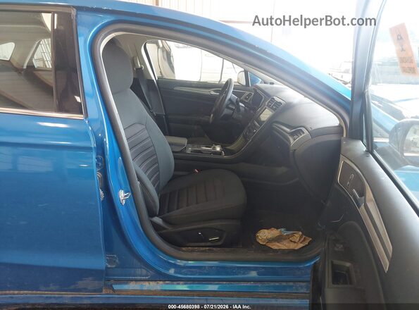 3FA6P0LU8KR211511 2019 FORD FUSION HYBRID Blue Widok wnętrza z przodu