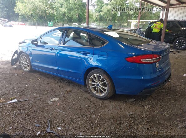 3FA6P0LU8KR211511 2019 FORD FUSION HYBRID Blue Tył lewy