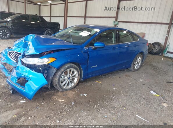 3FA6P0LU8KR211511 2019 FORD FUSION HYBRID Blue Przód lewy