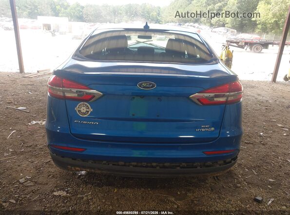3FA6P0LU8KR211511 2019 FORD FUSION HYBRID Blue 