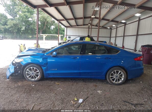 3FA6P0LU8KR211511 2019 FORD FUSION HYBRID Blue Widok wnętrza 360 stopni