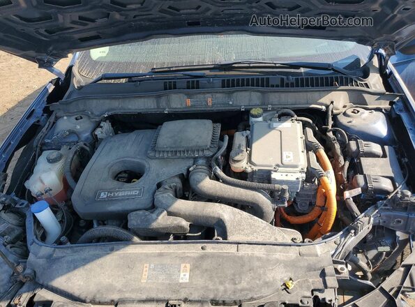3FA6P0LU8KR214764 2019 FORD FUSION Blue Սալոնի հետևի տեսք