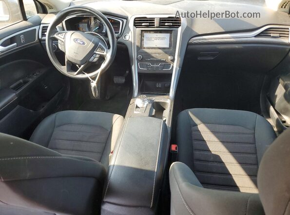 3FA6P0LU8KR214764 2019 FORD FUSION Blue Առջևի վահանակի տեսք