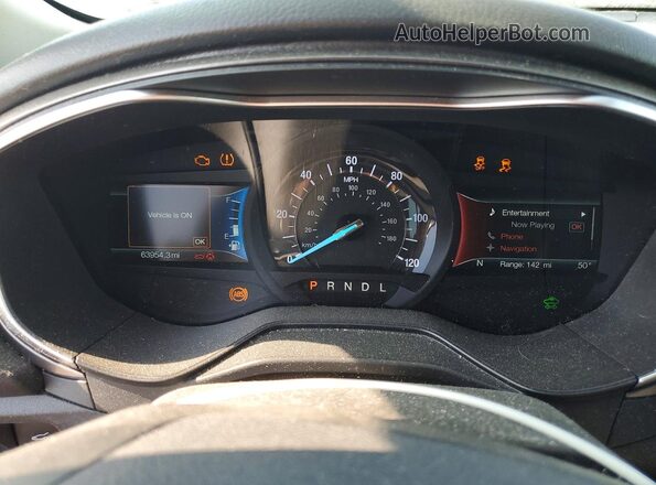 3FA6P0LU8KR214764 2019 FORD FUSION Blue Սարքավորումների վահանակի տեսք