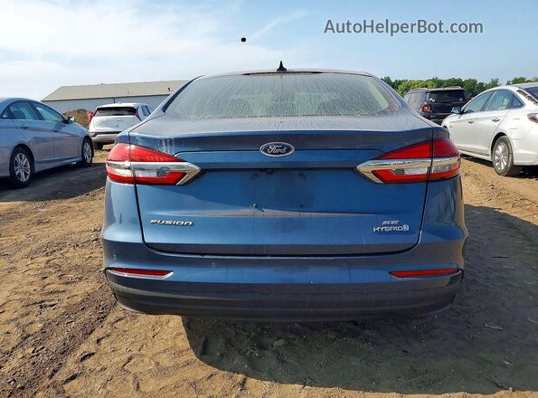 3FA6P0LU8KR214764 2019 FORD FUSION Blue Հետևի տեսք