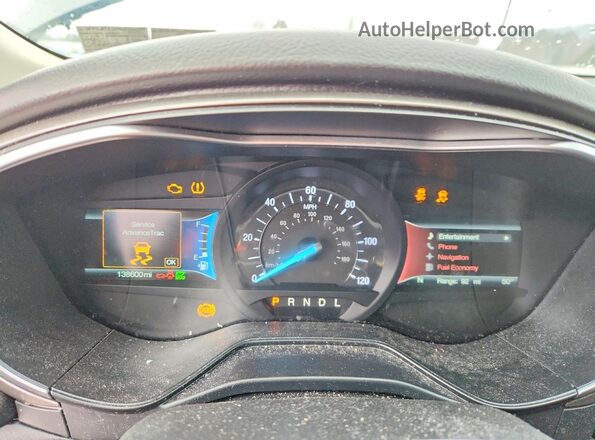 3FA6P0LU8KR222525 2019 FORD FUSION Серый Вид щитка приборов