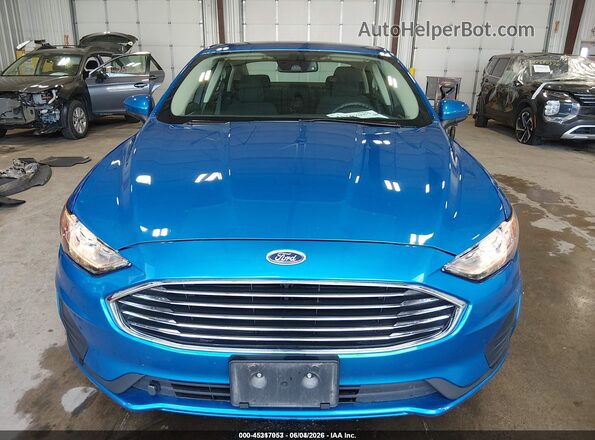 3FA6P0LU8LR196977 2020 FORD FUSION Blue Вид спереду
