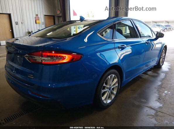 3FA6P0LU8LR196977 2020 FORD FUSION Blue Задня права чверть