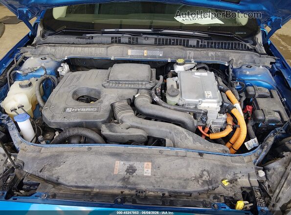 3FA6P0LU8LR196977 2020 FORD FUSION Blue Вид ззаду