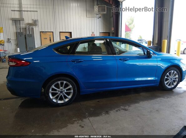 3FA6P0LU8LR196977 2020 FORD FUSION Blue Вид задньої частини салону
