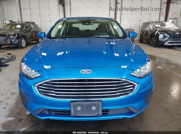3FA6P0LU8LR196977 2020 FORD FUSION Blue Вид щитка приладів