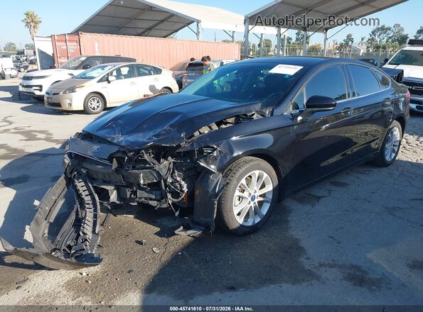 3FA6P0LU8LR219206 2020 FORD FUSION Black წინა მარცხენა ხედი სამი მეოთხედიდან