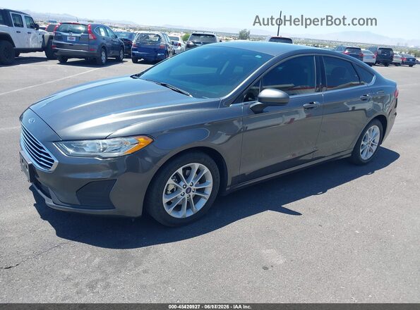 3FA6P0LU8LR225782 2020 FORD FUSION Gray Vista tres cuartos delantera izquierda