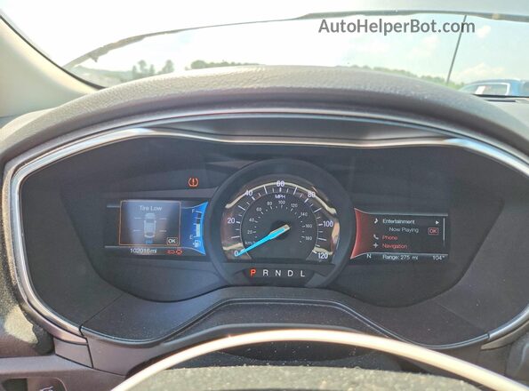 3FA6P0LU8LR258314 2020 FORD FUSION Silver ხელსაწყოთა პანელის ხედი