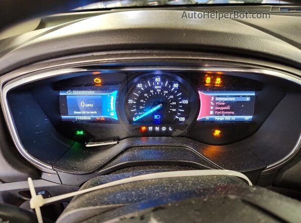 3FA6P0LU8LR263710 2020 FORD FUSION Gray Vista del cuadro de instrumentos