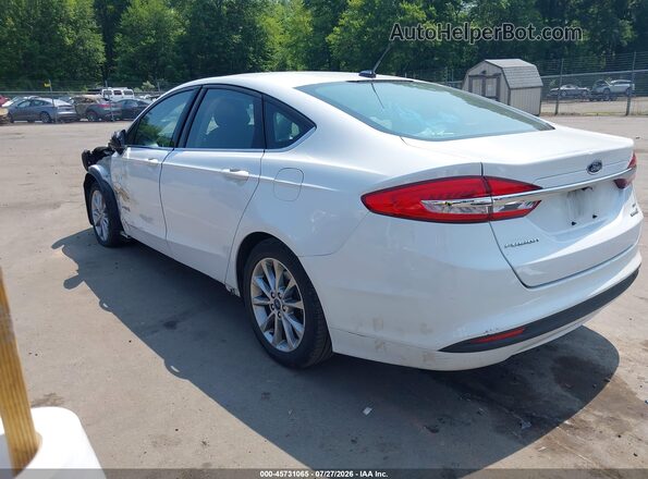 3FA6P0LU9HR158374 2017 FORD FUSION HYBRID White Задня ліва чверть