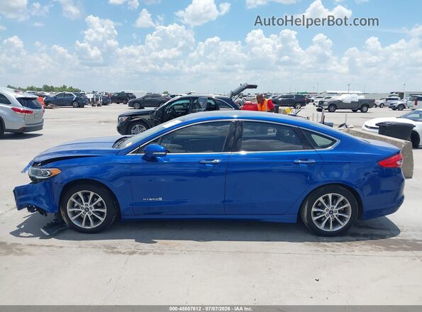 3FA6P0LU9HR167463 2017 FORD FUSION HYBRID Blue 