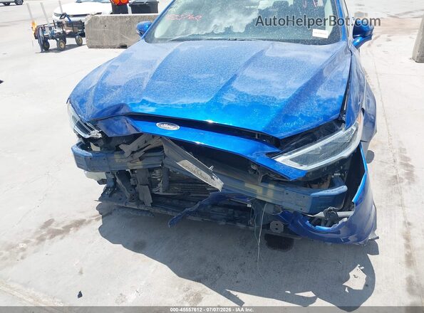 3FA6P0LU9HR167463 2017 FORD FUSION HYBRID Blue Вид спереду