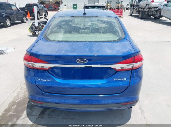 3FA6P0LU9HR167463 2017 FORD FUSION HYBRID Blue 