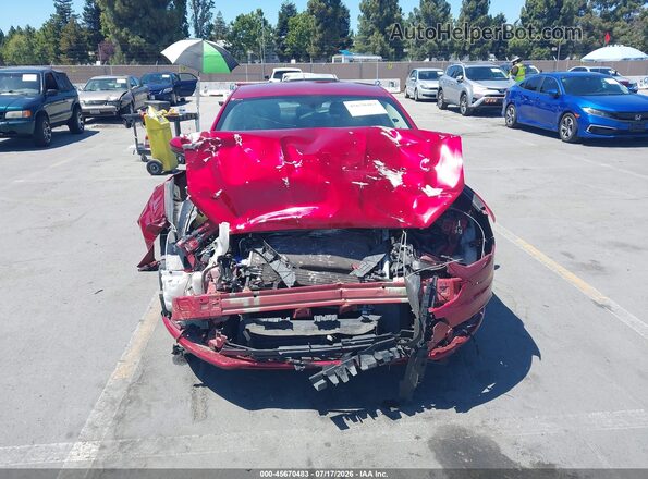 3FA6P0LU9HR253095 2017 FORD FUSION HYBRID Red Սալոնի հետևի տեսք