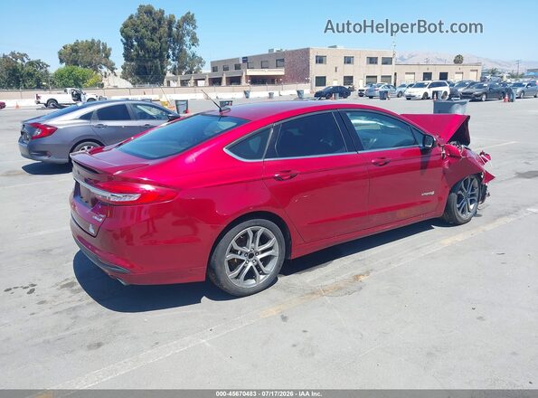 3FA6P0LU9HR253095 2017 FORD FUSION HYBRID Red Հետևի աջ